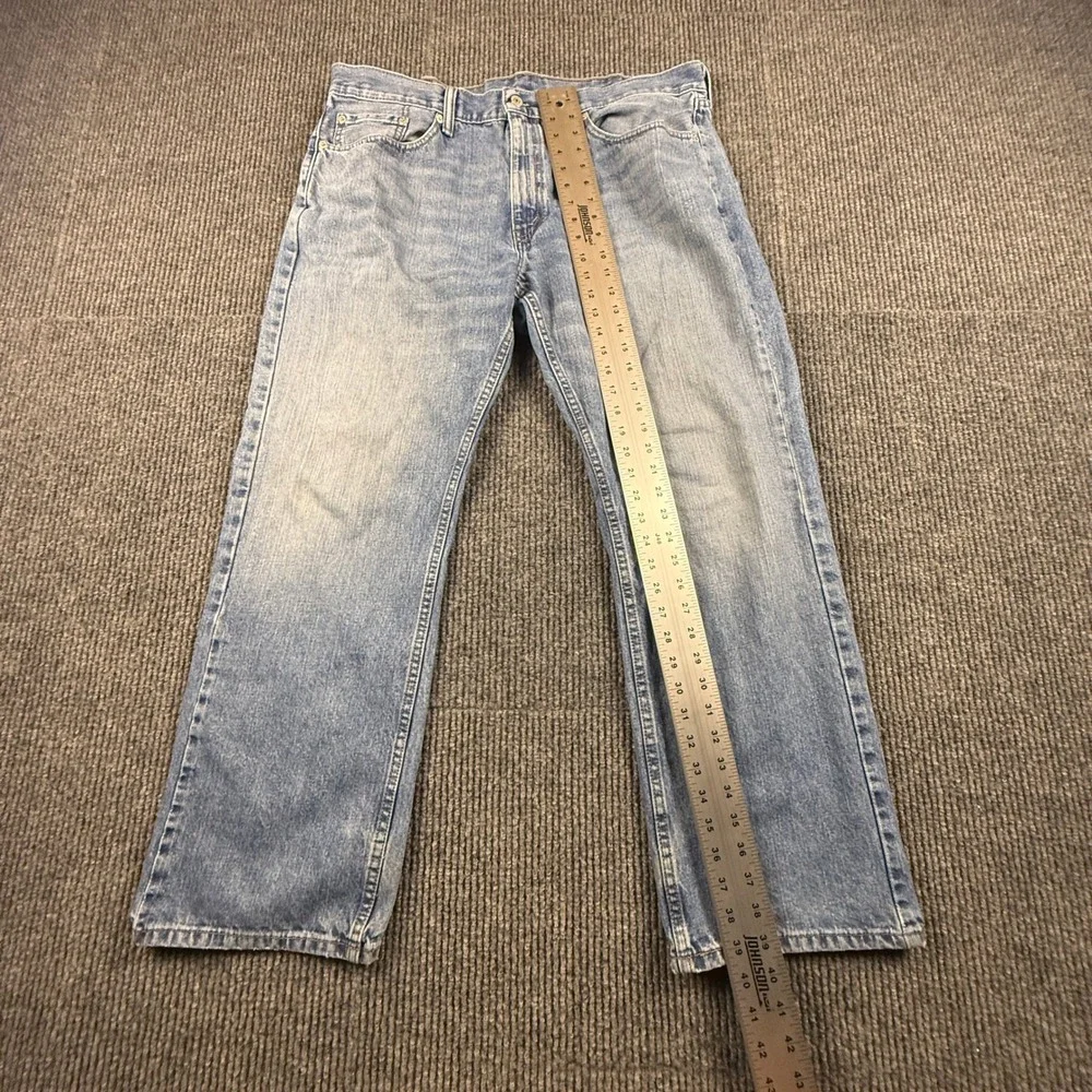 Levis 559 Relaxed Straight Leg Jeans Mens 38x30 Light Wash Blue Denim 00559-0377